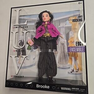 LUV Premium Fashion Doll - Brooke, ‎ Edgy Ensemble, Limitless Unique Vibrant 🆕